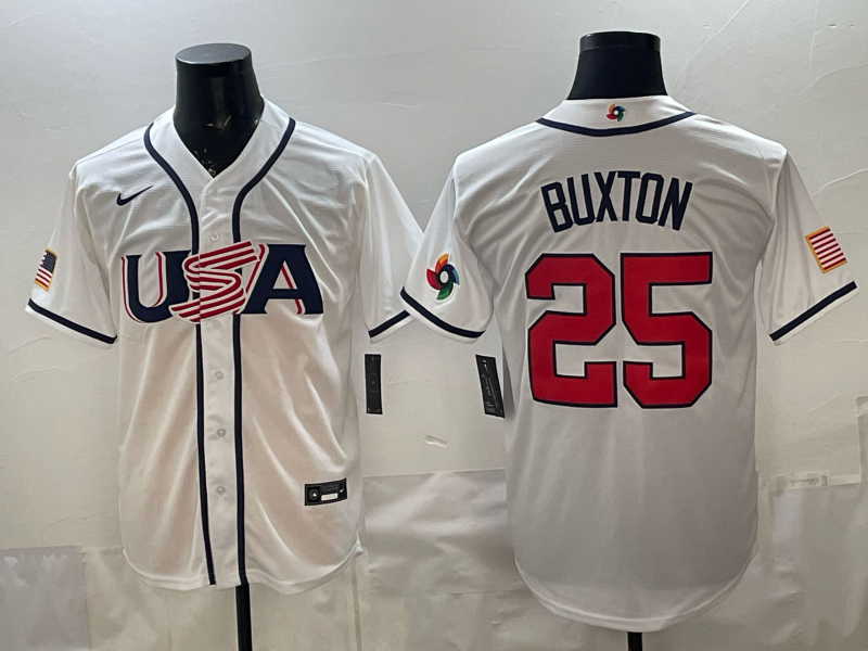 Men 2026 World cup white MLB Nike jersey 0049->->MLB Jersey
